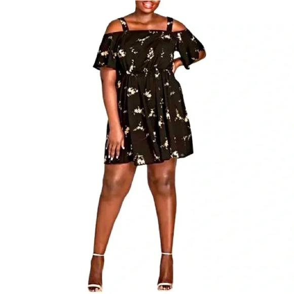City Chic Dresses & Skirts - City Chic• off the shoulder floral dress
